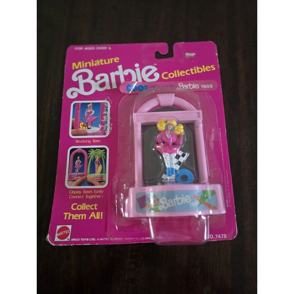 Miniature Barbie Collectibles Cool Times Barbie 1989 Mini Figure Mattel 7478